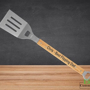 Best Flipping Dad Spatula | Dad Gift Fathers Day | Custom Engraved