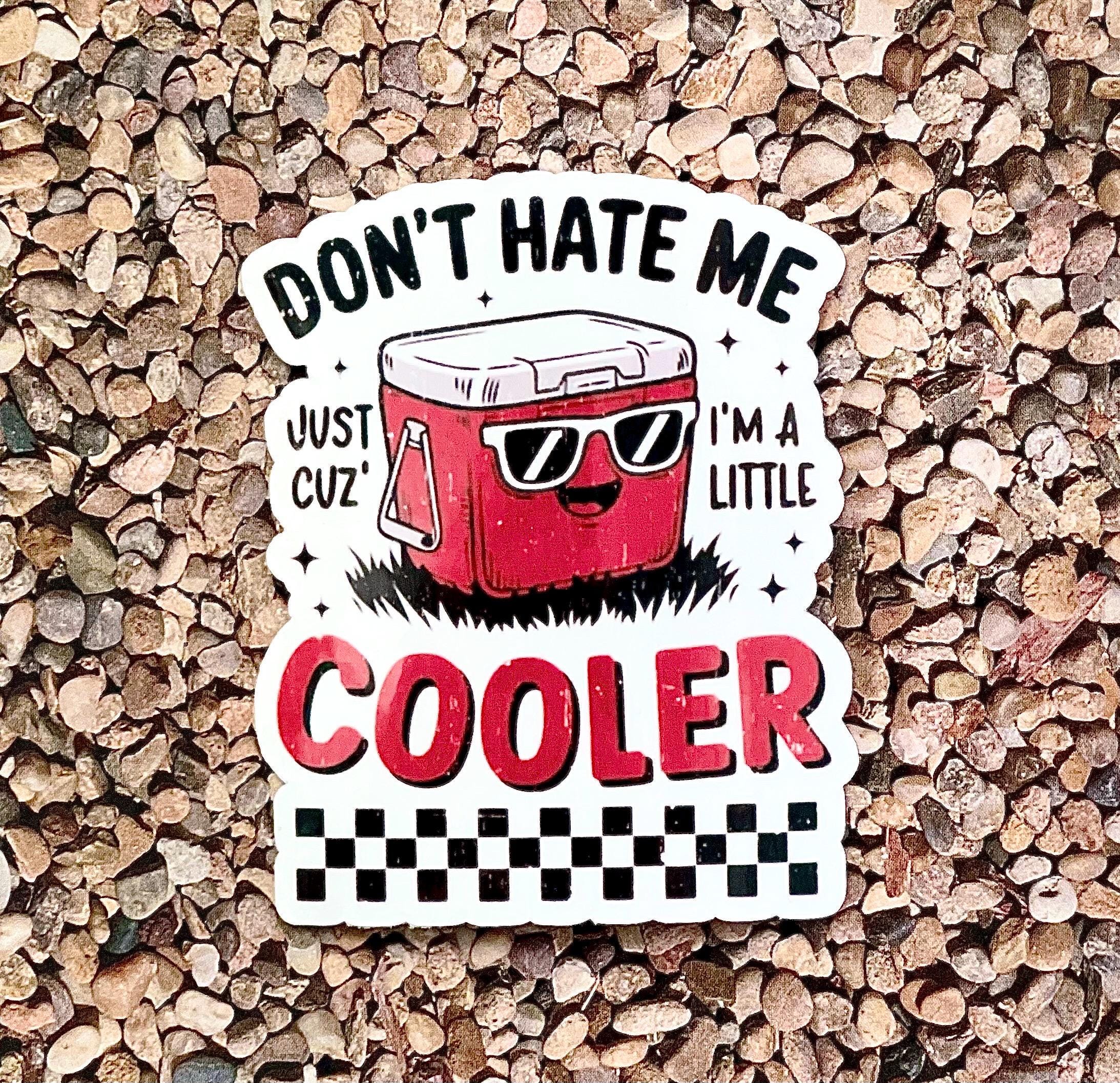 don’t hate me cause I’m a little cooler sticker decal