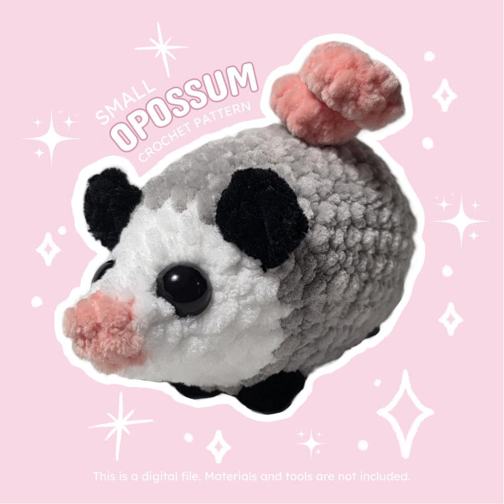 30 Opossum Crochet Patterns for Cute, Quirky Amigurumi Projects 26 Small Opossum Crochet Pattern Booklet