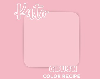 Kato Clay Color Recipe Guide: Light Orangey Pink "Crush" (Digital Download)