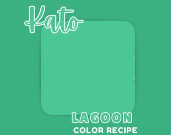 Kato Clay Color Recipe: Bright Green Lagoon Guide (Digital Download)