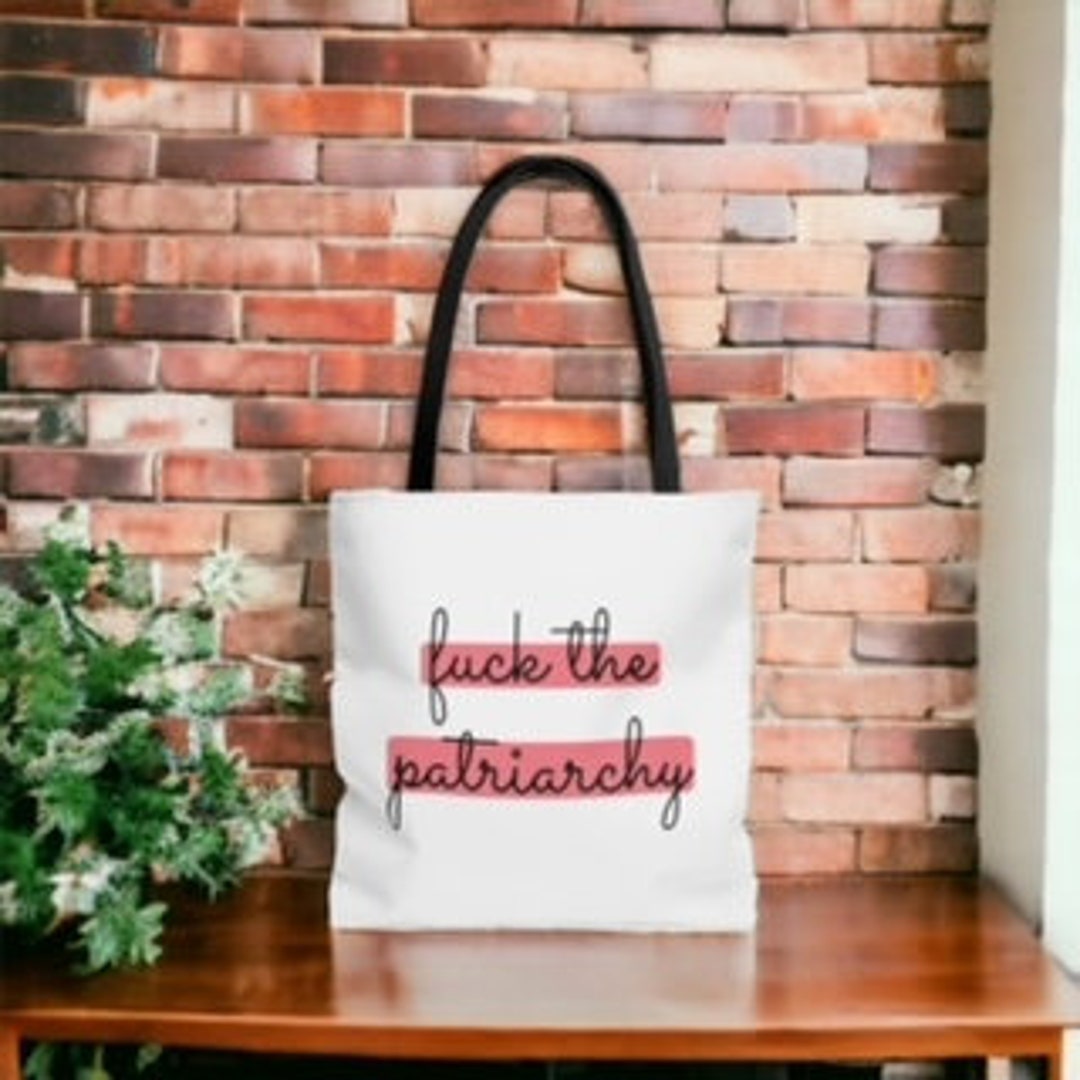 Feminist Tote Bag, Strong Women Gift Bag, Activist Tote Bag, Smash The Patriarchy Tote Bag - View #9
