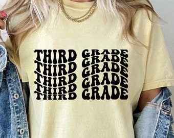 Retro Grade-Level Teacher T-Shirt, Retro Teacher Shirt, Groovy Teacher Tshirt, Groovy Tshirt, Retro Tshirt, Teacher Gift with Retro Vibes