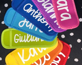 Personalized Ice Pop Holder, Popsicle Koozie, Summer Gift, Custom Gift, Present for Kids, Personalized Gift, Party Favor, Student Gift