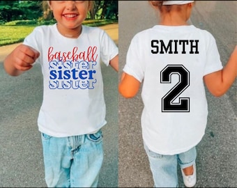 Baseball Sister T-Shirt - Youth