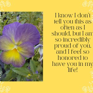 Digital Printable Proud of You Card on Yellow Background