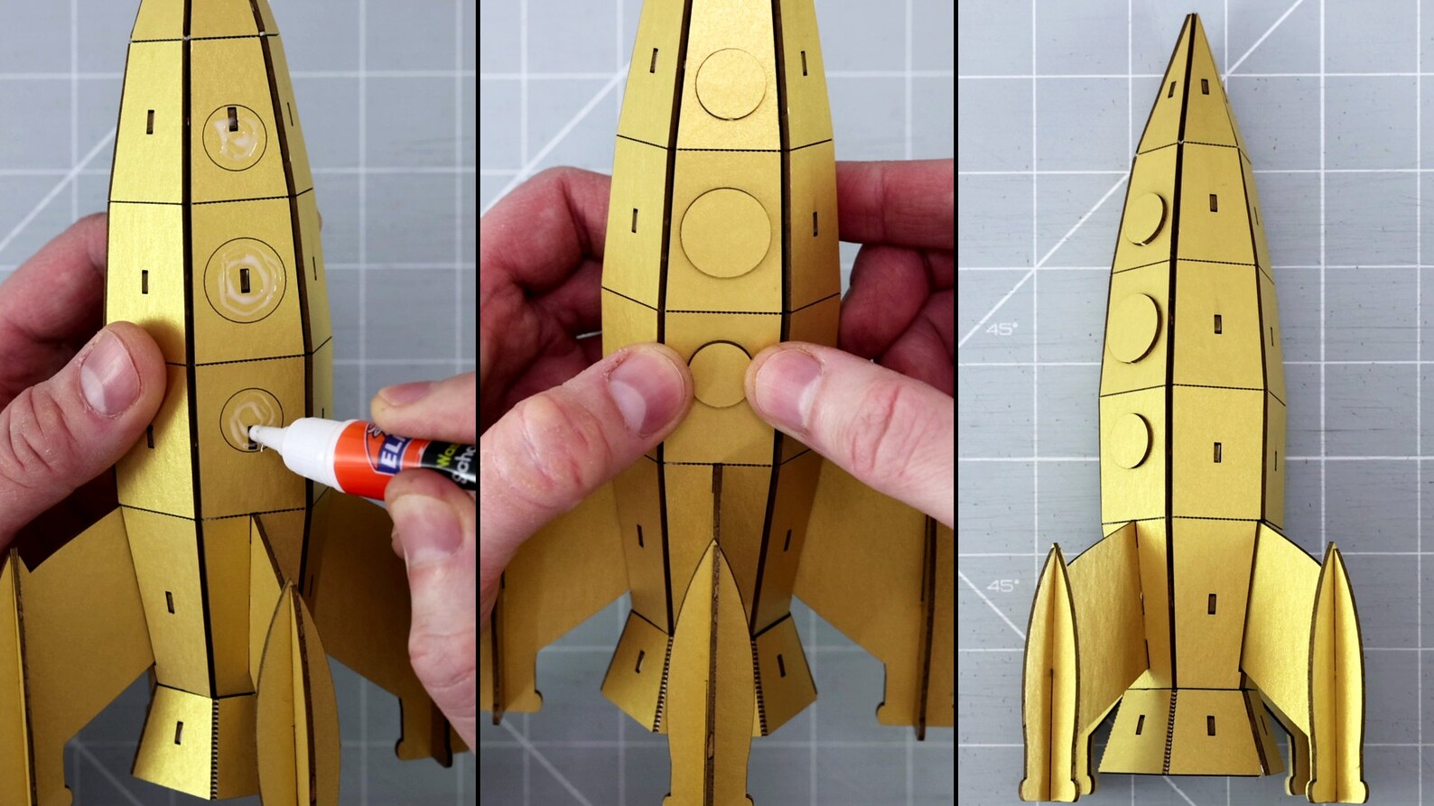 Walk In Rocketship Model Rocket Ship 3D Model Kit, Laser Cut, Unique Gift - Etsy