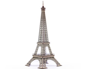 Eiffel Tower Model Kit, Paris France, Famous Landmark, Architecture, DIY Kit, 51 cm tall