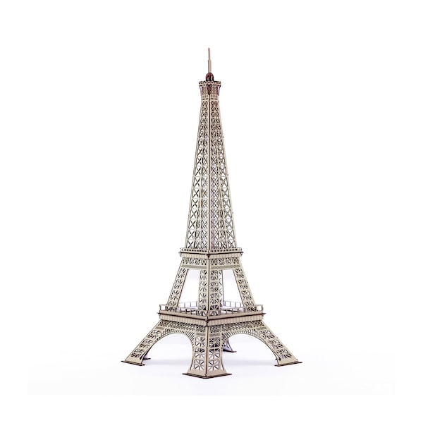 Maquette tour Eiffel en kit, Paris, France, monument célèbre, architecture, kit de bricolage, 51 cm de haut