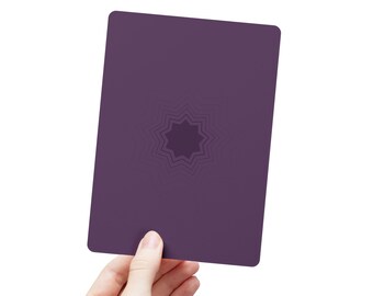 Orchid Bloom - Juego de postales minimalistas de 9 estrellas (15 piezas)