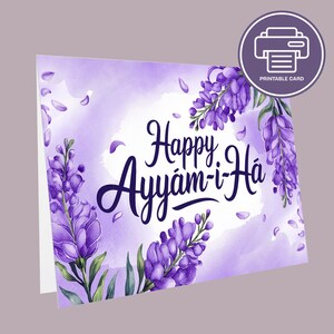 Jacarandas - Biglietto stampabile Ayyam-i-Ha