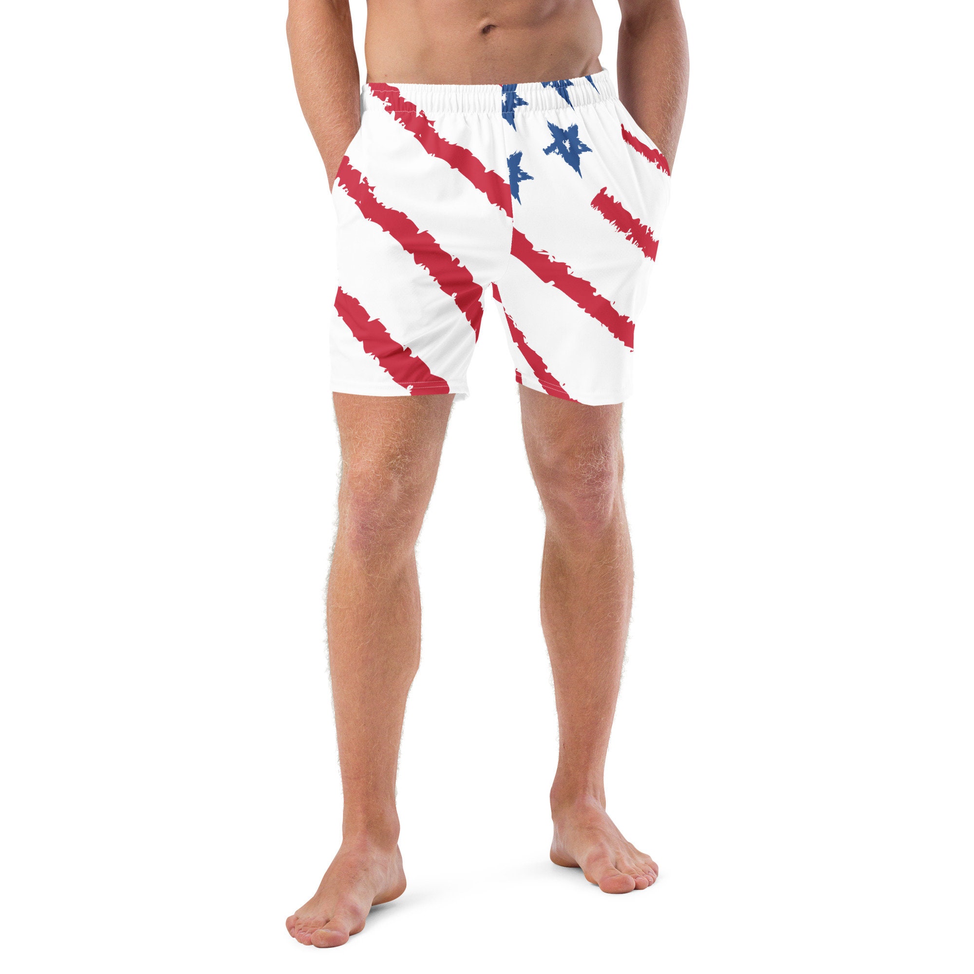 Patriotic Men's Swim Trunks Etsy
