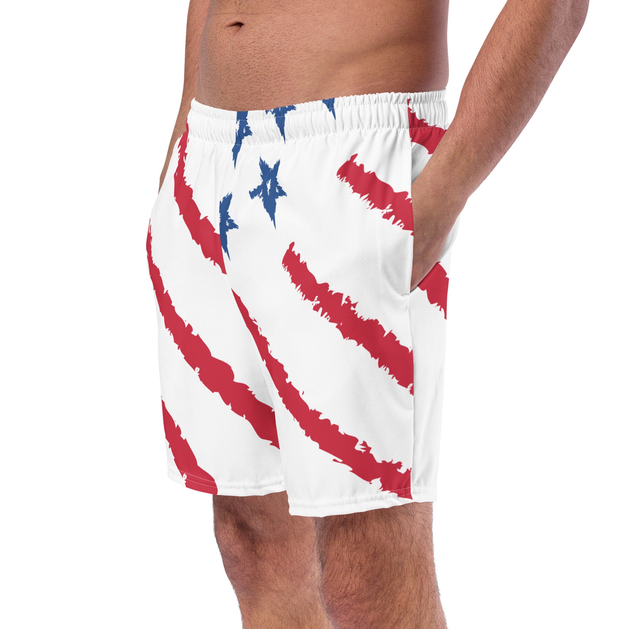 Patriotic Men's Swim Trunks Etsy