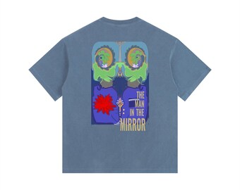 MAN in THE MIRROR - Vintage Washed Oversized Cotton T-Shirt | SimplyTris®