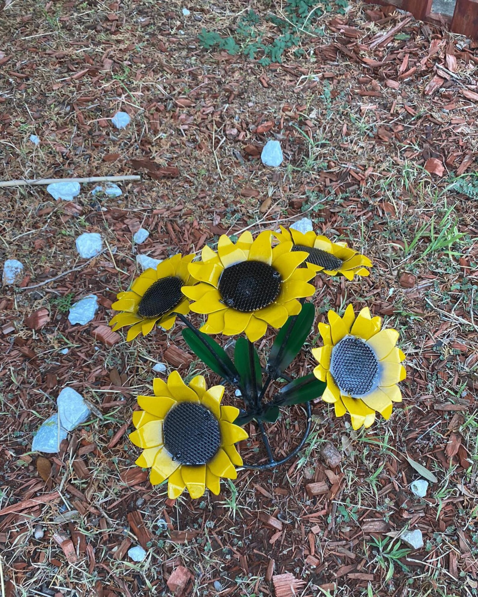 Metal Sunflower Yard Art, Garden Metal Art for Outdoor Decor, and Best