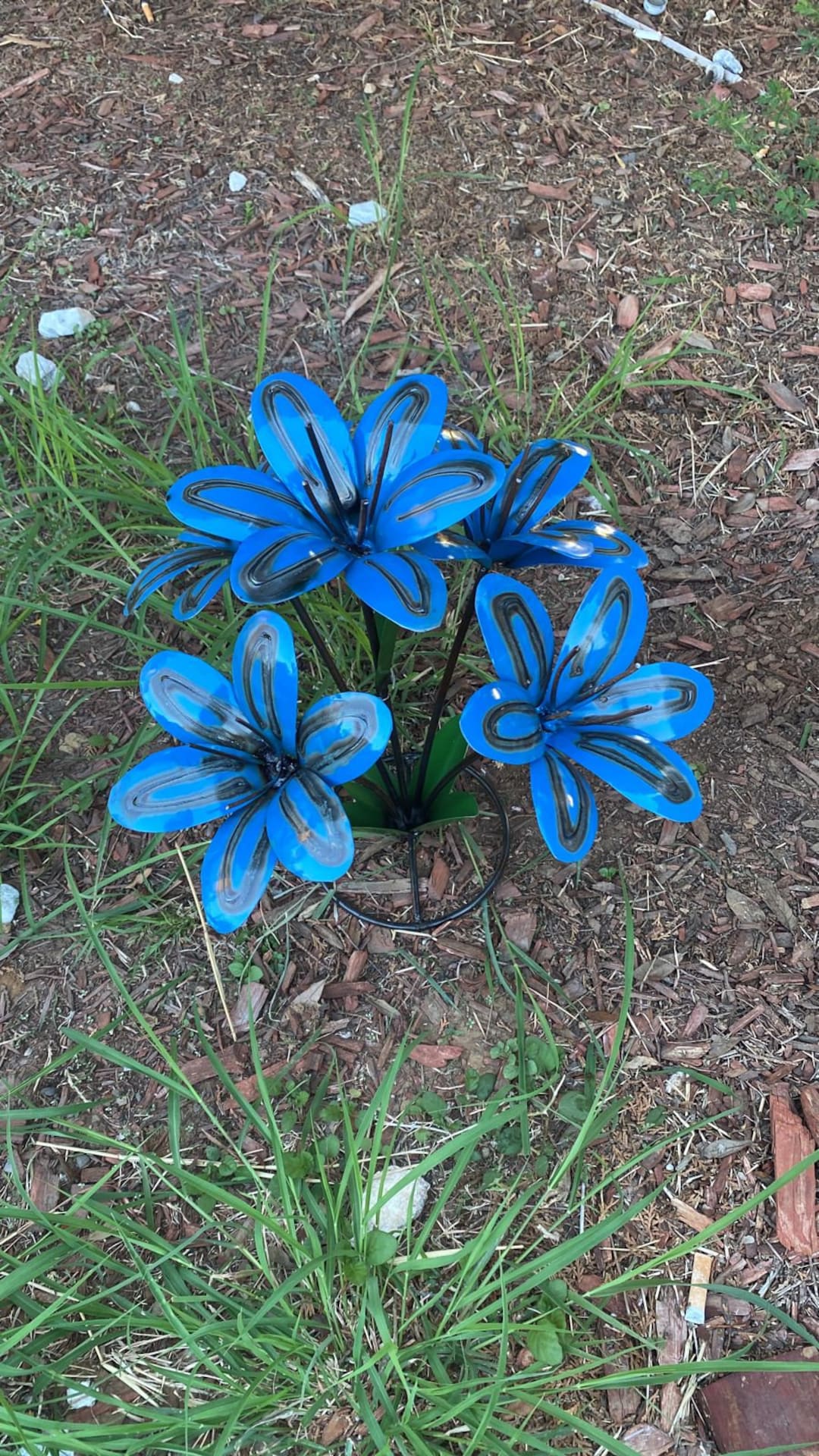 Metal Flowers Garden Art Handmade Garden Decor and Gift Ideas Etsy