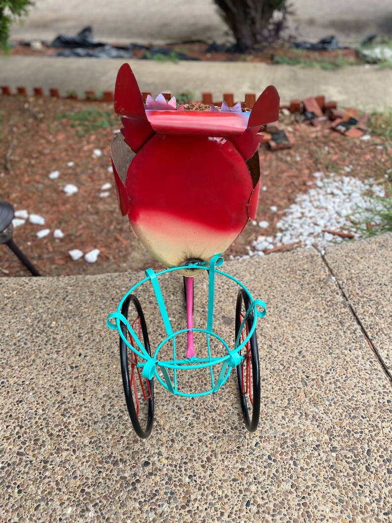 Decorative Metal Owl Yard Art Garden Art Garden Decor Etsy