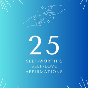 Self-Worth & Self-Love Affirmation Cards