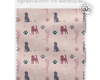 Stock remaining 85 cm Dog breeds Dog paws Bordeaux Pink Oxford Own production