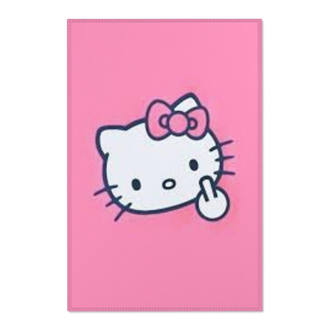 Hello Kitty Rug Y2K - Etsy