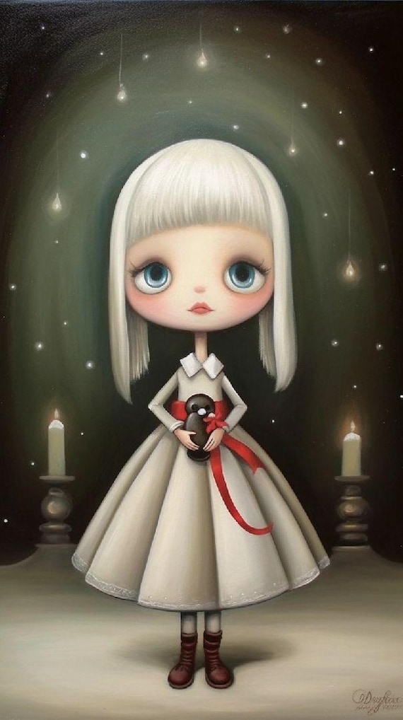 5 NICOLETTA CECCOLI Style Christmas Girls, Digital Images, Wall