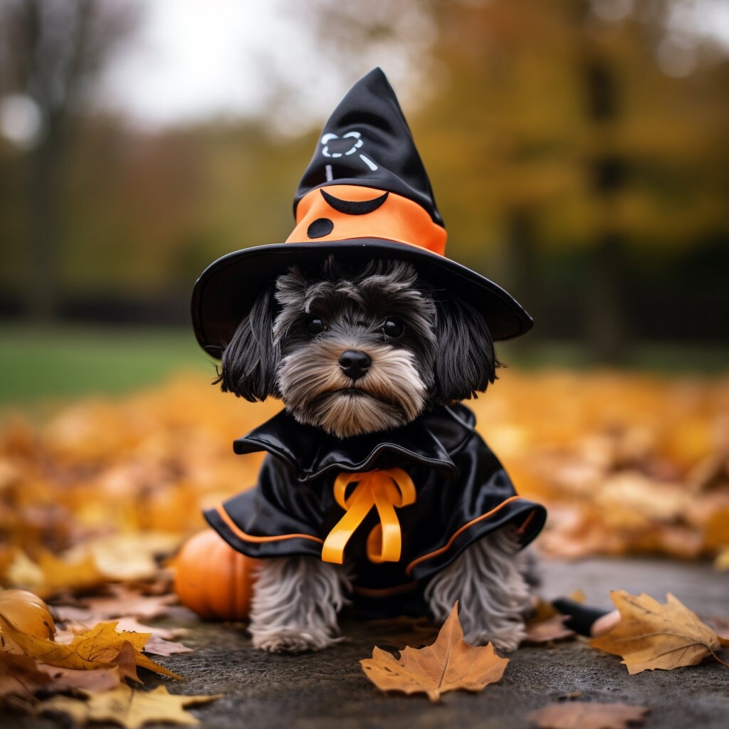 Trick or Treat! 4 Adorable Puppies in Costume - Digital Images - Etsy