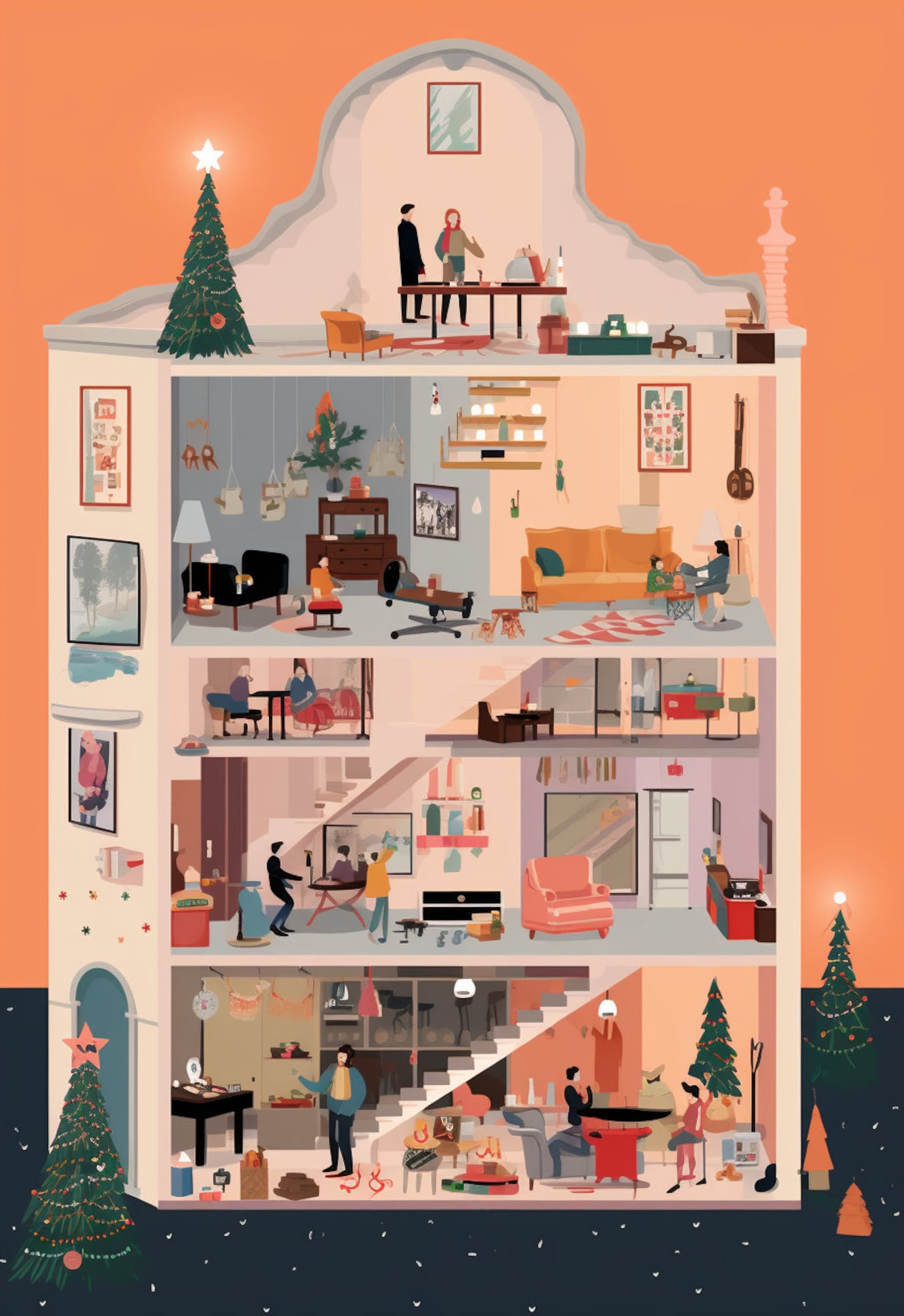 4-wes-anderson-inspired-christmas-digital-images-etsy
