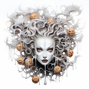 5 Wickedly Scary Halloween Witches - Digital Images