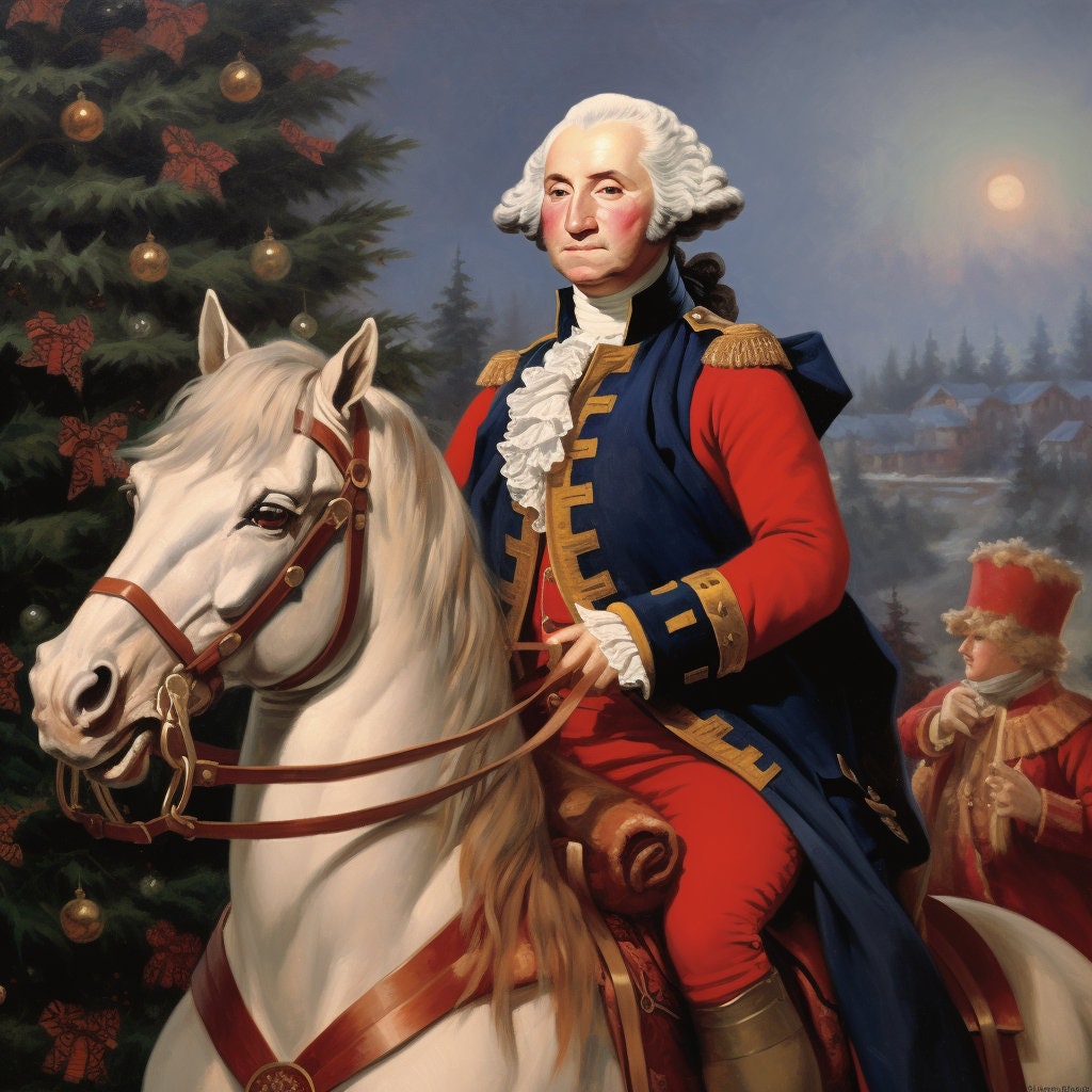 ジョージ・ワシントンにインスパイアされたデジタルクリスマス画像 5