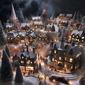 Miniature Christmas Village 