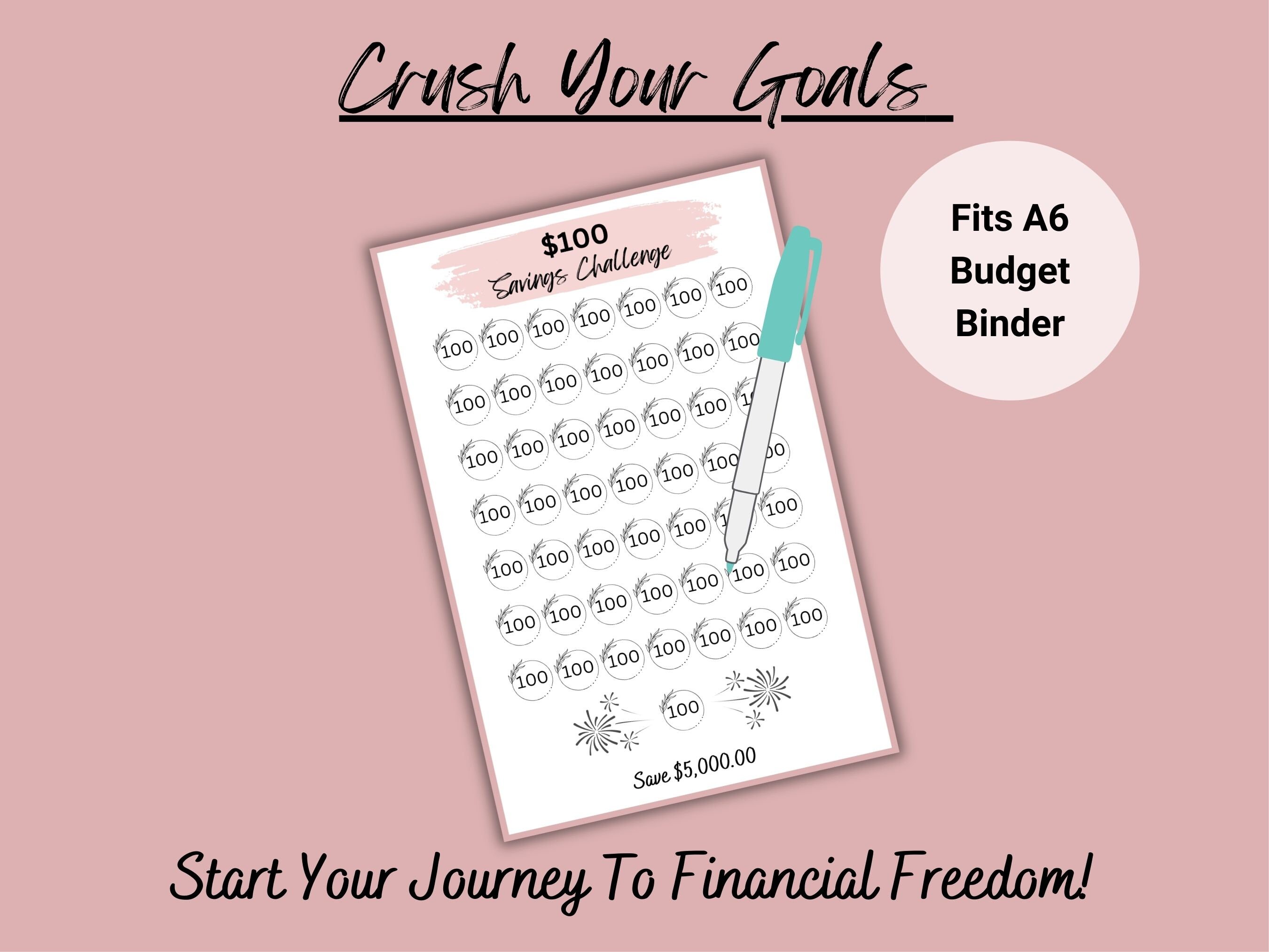 A6 Savings Challenge Printable Bundle Set of 8 Savings - Etsy