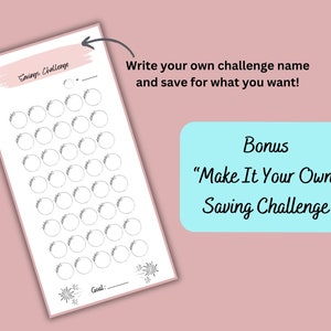 101 A6 Cash Envelopes Savings Challenge Inserts, Savings Challenges Printable For Cash Envelope Stuffing, Cash Stuffing Envelopes Inserts image 6