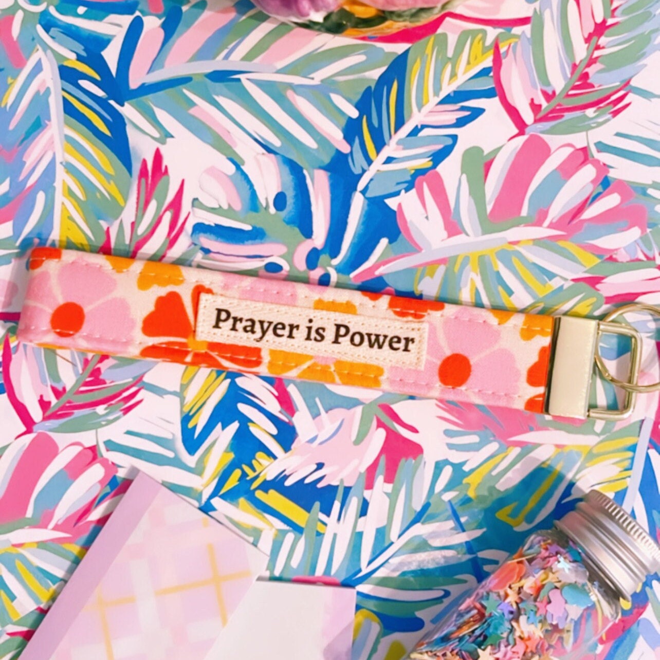 Christian Wristlet Keychain. Etsy