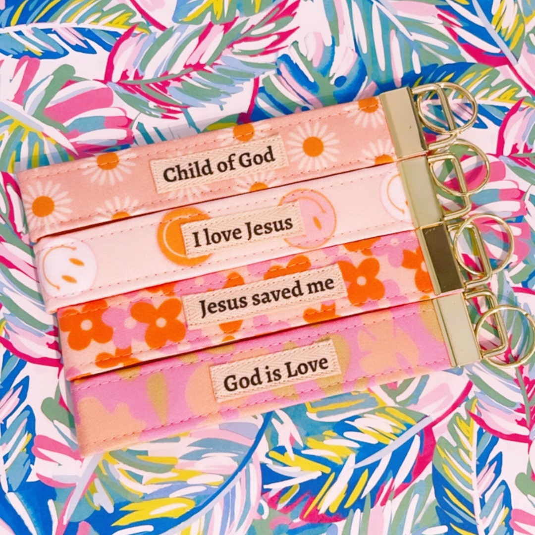 Christian Wristlet Keychain. Etsy