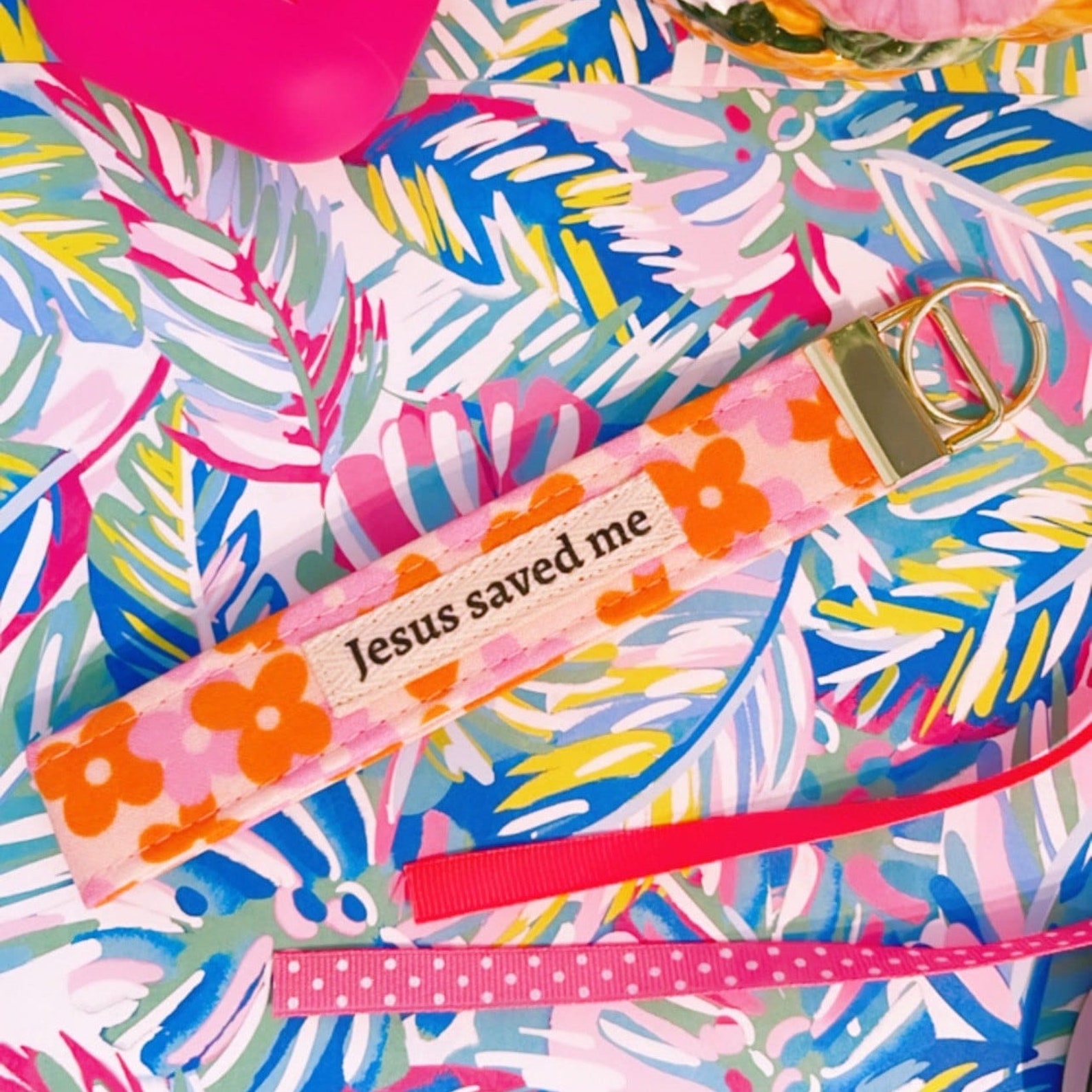 Christian Wristlet Keychain. Etsy