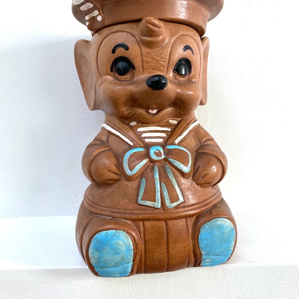 Vintage Large Twin Winton Sailor Mouse Cookie Jar, MCM, Kitsch