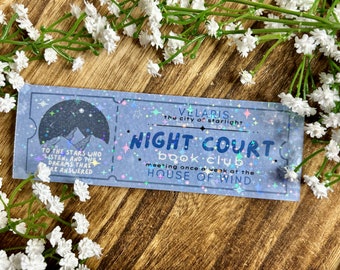 Night Court Book Club Bookmark | Book Accessory | Bookmark for Romantasy Lovers | SJM