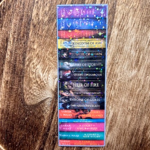 SJM Book Spines Cardstock Bookmark | Book Accessory | Bookmark for Romantasy Lovers
