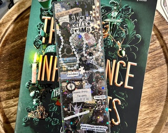 Inheritance Games Collage Bookmark | Book Accessory | Bookmark | Fully Laminated | Sparkle Finish