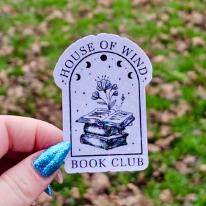 A Court of Thorns and Roses House of Wind Book Club | Book Accessory | Stickers for Fantasy Lovers | Water Resistant | SJM | Sparkle Finish