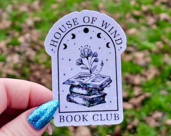 A Court of Thorns and Roses House of Wind Book Club | Book Accessory | Stickers for Fantasy Lovers | Water Resistant | SJM | Sparkle Finish