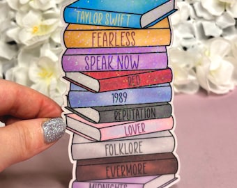 T Swift Albums Name Bookmark | Sparkly | Fully Laminated