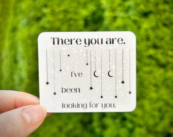 There You Are, I’ve Been Looking For You ACOTAR Sticker | Stickers for Fantasy Lovers | Water Resistant | SJM | Sparkle Finish