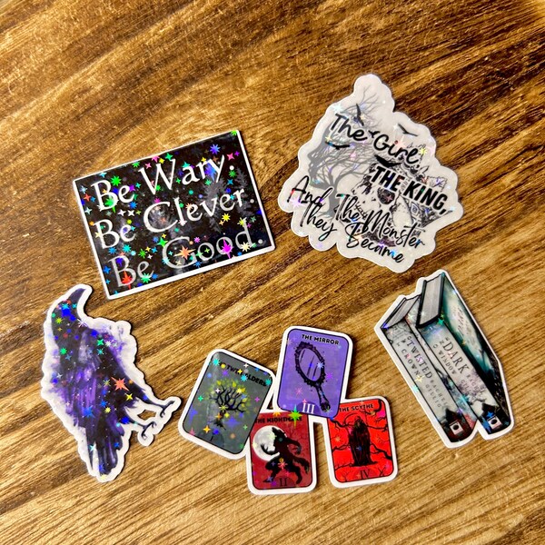 One Dark Window Sticker Bundle | Bookish Stickers | Stickers for Book Lovers | Water Resistant