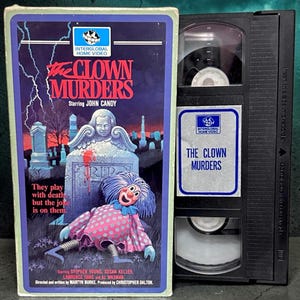 1987 The Clown Murders VHS 70s Slasher Horror Cult Classic John Candy RARE. Tested and works!