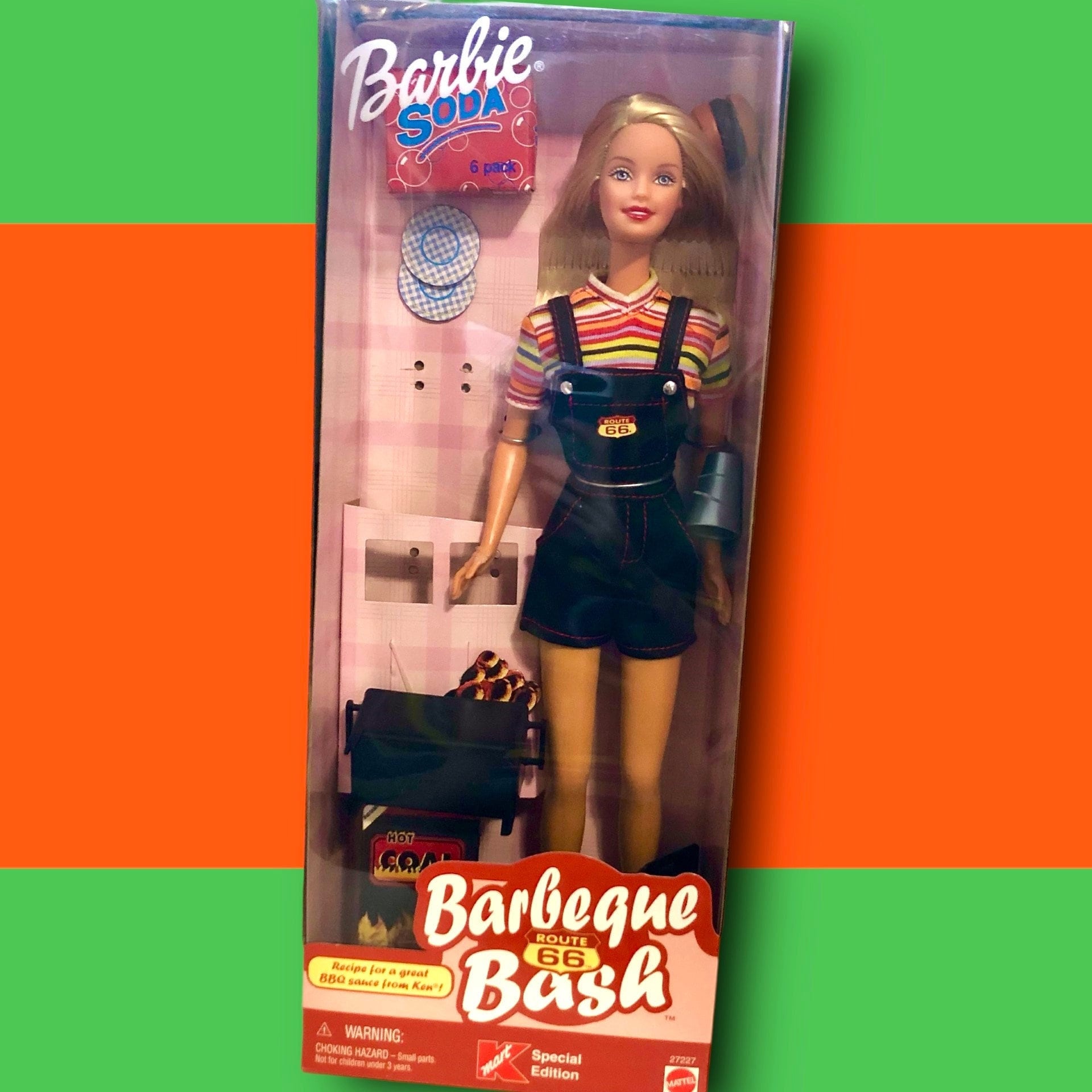 Route 66 Barbeque Bash Barbie Route 66 Barbeque Bash KMart Special Edition Barbie Doll 2000 Mattel #27227