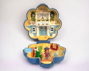 Vintage Polly Pocket: Fifi's Parisian Apartment Set. Bluebird Toys Classic Collection 1990. Compact and one doll. Imperfect but still cute!