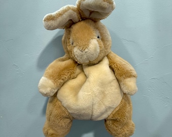 90's Plush Backpack - Vintage Backpack plush Beige Rabbit plush. See photos and videos. No odor.
