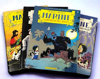 Make your choice ! Four comic strips The Adventures of Marine. Corteggiani and Tranchand. Hachette b.d. and Lombard. 80's.