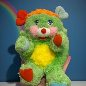 Peluche Popples vert année 1986